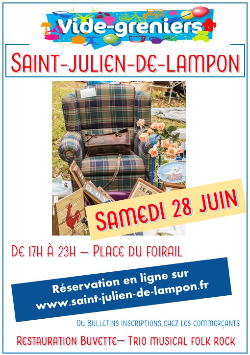 Vide grenier 28 juin 2025 – Réservez votre stand