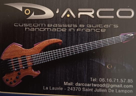 D&rsquo;ARCO, Custom basses et guitares