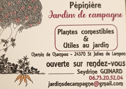 Seydrine GUINARD, Pépinière, Jardins de campagne